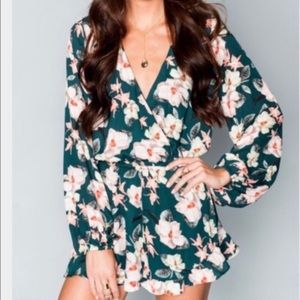 Show Me Your Mumu Rocky Romper in Emerald City